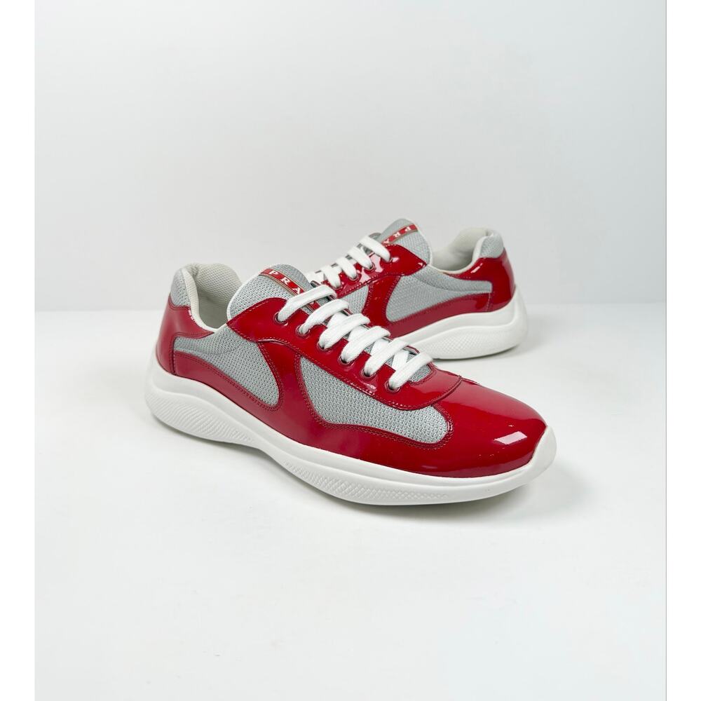 Size 9.5UK/10.5US - Prada Americas Cup Red Silver - Picture 2 of 8